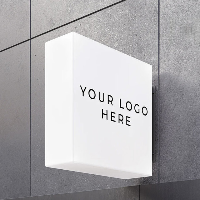 Wholesale Outdoor Waterproof Custom Logo Acrylic Illuminated Light Box Commercial Signage Light-Up Display for Advertising