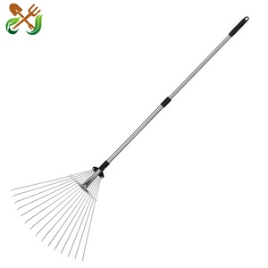 Râteau de jardin industriel RK9-302 à 9 dents pour enfants, outil de poussée pour le nettoyage des feuilles et du jardin - Product Image 2