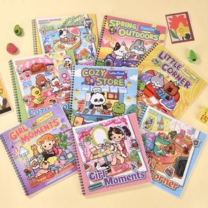 Libro de Colorear y Dibujar con Espiral, Autoadhesivo, para Aliviar el Estrés y la Estimulación Mental de los Niños - Product Image 2