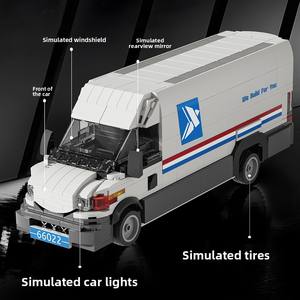 Bloques de Construcción Brick Yue 66022, Juguete de Ensamblaje DIY, Mini Camión de Reparto <span class=keywords><strong>Iveco</strong></span>, Modelo de Bloques de Construcción, 40 Piezas de ABS para Niños Mayores, Transporte - Product Image 2