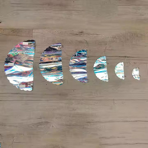 彩虹PET 6/8/10/12英寸渐变彩虹铝箔吊坠花球蜂窝悬挂婚礼装饰 - Product Image 3