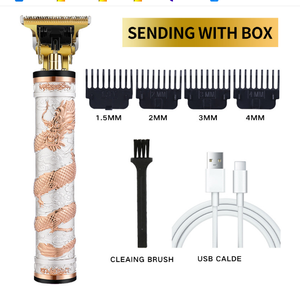 Tondeuse à cheveux avec écran LCD USB tondeuse électrique sans fil rasoir tondeuse 0mm hommes barbier Machine de découpe de cheveux cadeau - Product Image 6