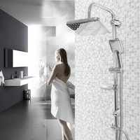 Douche bain plomberie salle de bain Simple froid 3 voies pas cher musulman Simple système de douche froide Simple ensemble de douche de Style bon marché