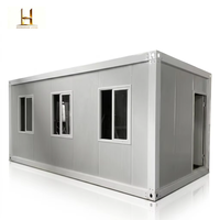 Maison conteneur modulaire préfabriquée de luxe de 20 pieds, panneau sandwich, design respirant, style moderne, bureau personnalisé, bâtiment de bureaux