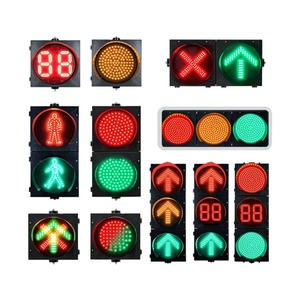 ไฟจราจร LED ขายดีจากโรงงาน ราคาขายส่ง ไฟจราจรอัจฉริยะ แบบเต็มแผง สีแดงเขียว - Product Image 5