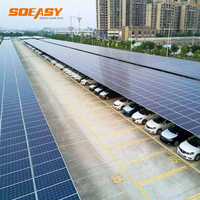 Structure de montage de panneaux solaires en aluminium SOEASY, abri solaire pour voitures, systèmes de montage au sol pour énergie solaire