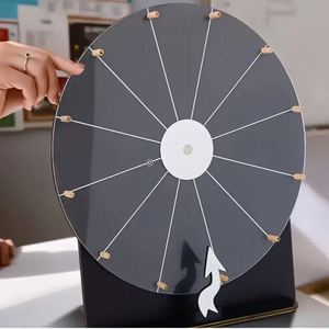 Wedding Birthday Party Games Erasable Wooden Spinner Game with 2 <b>Marker</b> - Product Image 2