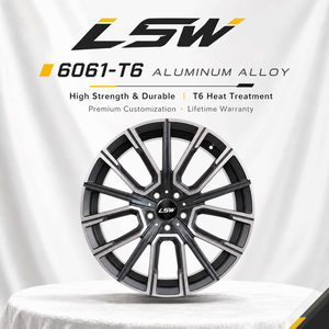 ล้อฟอร์จ LS8141 จากโรงงานโดยตรง สี Gunmetal ขอบขัดเงา ลายซี่ลวดคู่ ขนาด 18 19 20 นิ้ว 5x120 สำหรับ BMW Mercedes Audi - Product Image 4