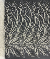 Tissu en tulle blanc de luxe perlé, broderie de dentelle à sequins, maille 100 % polyester pour robes de style européen