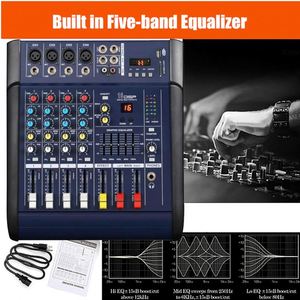 Máy Trộn Công Suất Phòng Thu Chuyên Nghiệp 4 Kênh 402D Bảng Điều Khiển Trộn Âm Thanh DJ Với Bộ Khuếch Đại Công Suất Cho Chương Trình Hát Karaoke Sân Khấu - Product Image 6