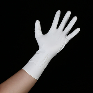 Gants en nitrile blancs jetables sans poudre de qualité alimentaire pour le nettoyage de la cuisine à domicile, le jardinage et la cuisine - Product Image 1