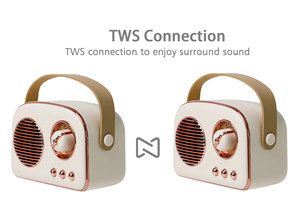 Usine de haute qualité Mini dessin animé rétro sans fil haut-parleur Subwoofer Portable Figurine haut de gamme cadeau haut-parleurs professionnels - Product Image 3