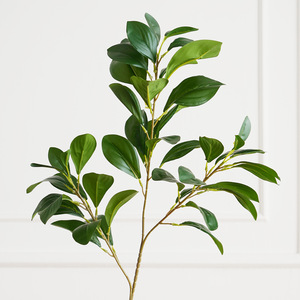 Planta artificial simulada de tres puntas con forma de hoja de la suerte, vegetación artificial para decoración del hogar y bodas 456132011 - Product Image 1