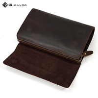 Dompet Pria Kulit Sapi Premium Ringan Langsung dari Pabrik, Tas Selempang Kulit Asli dengan Logo Kustom
