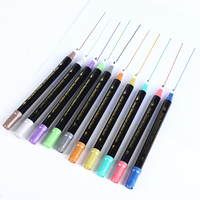Stylos métalliques comestibles de haute qualité avec écriture double face et pointe ronde de 6 mm de largeur, certifiés BRC pour la décoration de gâteaux