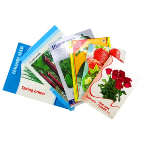 Bolsas de plástico Mylar impresas personalizadas, bolsa con 3 sellos laterales, embalaje de <span class=keywords><strong>semillas</strong></span> vacías, bolsa de plástico termosellada para negocios de <span class=keywords><strong>semillas</strong></span> - Product Image 5