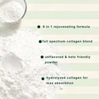 Poudre de peptides de collagène facile à dissoudre, non-OGM, sans arôme, poudre de protéines multi-collagène avec vitamine C