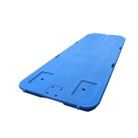 Bateau à fond plat en plastique PE moulé par soufflage haute densité de 3,7 m, étanche, épaissi, personnalisé, durable, vente en gros OEM