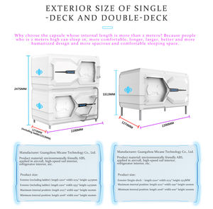 Hôtel japonais moderne Appartement Loft <span class=keywords><strong>Sleepbox</strong></span> Lits Capsule Lit double Sleep Pod - Product Image 5