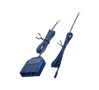 Bloc de Câblage LED à Trois Positions QUANWEI, Boîtier de Jonction 3 Ports, Fils Noirs/Rouges 2x0.34mm, Appareil Électroménager DC 12V 1-1.5A