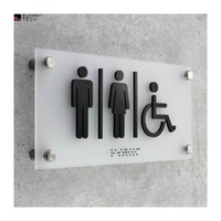 Nomor Kamar Hotel, Tanda Braille Kamar Mandi, Tanda Toilet, Tanda ADA Logam, Plat Nomor Pintu Rumah dari Logam Akrilik untuk Luar Ruangan