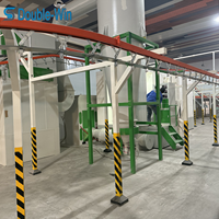 Four de cuisson automatique à suppression de surpulvérisation contrôlé par PLC pour la peinture en poudre de supports métalliques de machines, faible déchets