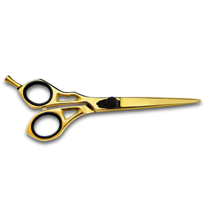 กรรไกรตัดผมสเตนเลสสตีลคอลเลคชั่นล่าสุด ใบมีดคม ด้ามพลาสติก สำหรับตัดผม-สีตามสั่ง ขายดี ดีไซน์โดดเด่น - Product Image 2