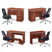 Bureau de direction en bois moderne, durable et économique avec armoire pour la maison et le bureau