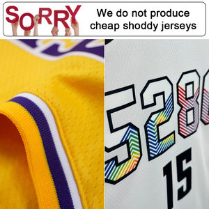 Seragam Basket NBA Desain Baru Kualitas Tinggi, Celana Pendek Cepat Kering, Grosir LOGO Kustom, Setelan Jersey Basket untuk Pria - Product Image 5