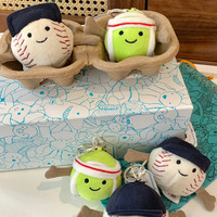 UK JE Fun Sports Porte-clés en peluche mignon pour sac de tennis, cadeau - Mini poupée édition limitée