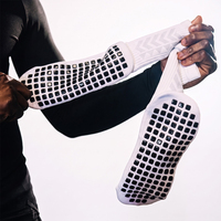 Chaussettes de football antidérapantes pour hommes, personnalisées OEM, performance supérieure, chaussettes de sport athlétiques