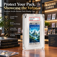 Booster acrylique |   Support de carte avec protection UV |   Pour les collectionneurs de PSA/Yu-Gi-Oh et les magasins de jeux