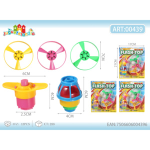 Giroscopio a LED colorato per bambini con giroscopio in plastica nuovo lampeggiante a LED - Product Image 1