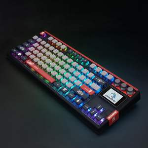 <span class=keywords><strong>Skyloong</strong></span> คีย์บอร์ด GK87 Pro tkl ไร้สาย USB-C สลับร้อนคีย์บอร์ดแบบกลไก N-Key rollover พร้อมจอแสดงผลคีย์บอร์ดเกม RGB สำหรับ mac/win - Product Image 1