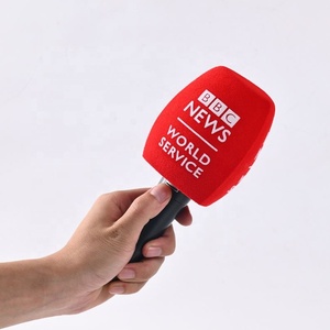 Phát sóng phóng viên <span class=keywords><strong>Microphone</strong></span> bọt kính chắn gió với kênh logo in micro với Video <span class=keywords><strong>Camera</strong></span> - Product Image 1