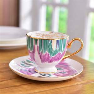 Vente directe usine – Ensemble de café en céramique durable Rococo, style royal, avec soucoupe PC, pour hôtels, vaisselle et promotions - Product Image 6