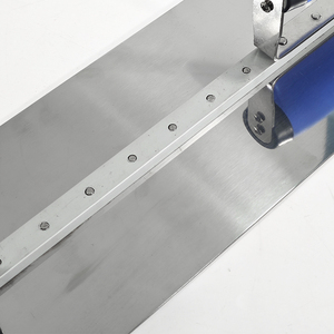 Thép không gỉ phẳng lưỡi trowel cao su xử lý ergonomic Grip cho vách thạch cao nề DIY lớp cornered bê tông - Product Image 3