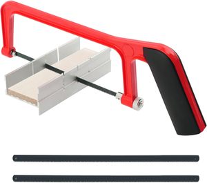 <span class=keywords><strong>Scie</strong></span> à main industrielle de 6 pouces, 6 TPI, avec cadre en acier au carbone et lame fixe, poignée en plastique, outil manuel pour le bois, coupe de 1 mm - Product Image 3