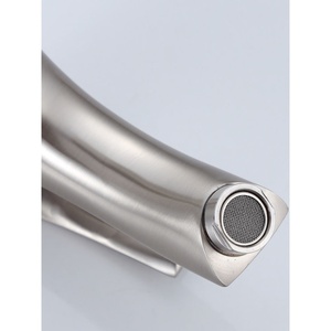 ก๊อกน้ำอ่างล้างหน้าแบบรูเดียว Hanshi 304 สแตนเลสสตีล ก๊อกน้ำเย็นแบบผสมสำหรับห้องน้ำ - Product Image 4