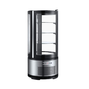 105L tự động rã đông kỹ thuật số xi lanh bánh Showcase món tráng miệng truy cập hàng đầu tủ lạnh bốn bên cửa kính hiển thị mát - Product Image 1