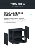 Armoire de serveur 9U murale ou sur pied pour centre de données, armoire réseau 19 pouces 450*530*400mm en matériau SPCC, pièces détachées expédiées