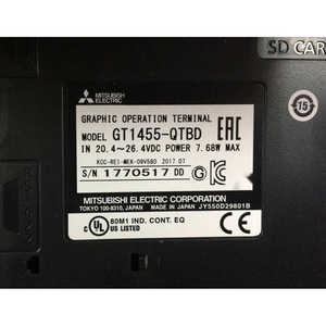 Panel de Control Industrial Mitsubishi GT1455-QTBD HMI con Resolución de 320x240 e Interfaz RS-232 - Product Image 3