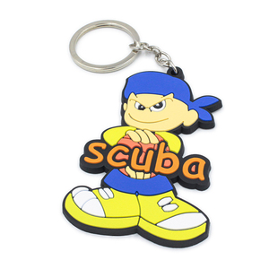 Wholesale Custom Logo PVC <b>Keychain</b> 2D 3D Silicone Rubber Soft Keyring Waterproof Cartoon <b>Anime</b> Style Personalized Design - Product Image 4