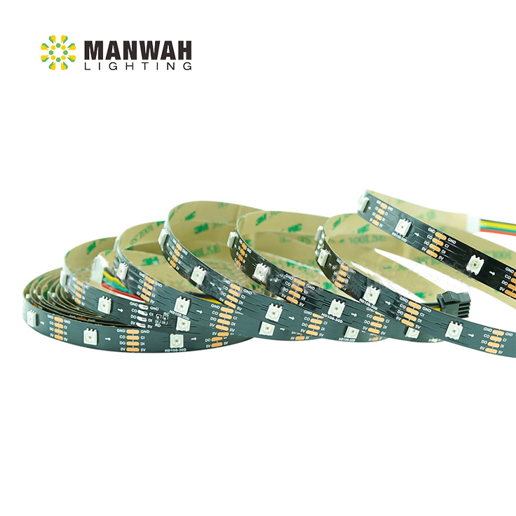 144 LEDs HD108 27kHz PWM Refresh Rate 40Mbps Transmission Speed 16bit HD108 LED Strip Light RGB Magic Color