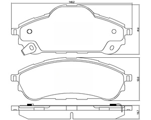 ผ้าเบรกหลังเซรามิก D2080 สำหรับรถยนต์ฟอร์ด เอเวอเรสต์ ผลิตจากโรงงานจีน ใช้งานได้ยาวนาน - Product Image 5