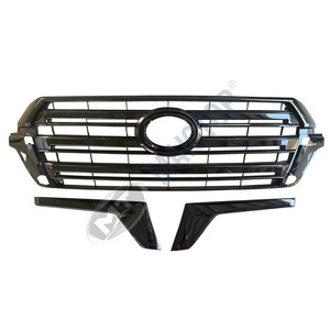 Parrilla negra de alto brillo para Land Cruiser LC200 2016 (adaptable a modificaciones) - Product Image 4