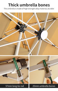 Sombrilla rectangular para <span class=keywords><strong>patio</strong></span>, sombrillas grandes para jardín al aire libre para café, para <span class=keywords><strong>patio</strong></span> con base - Product Image 5