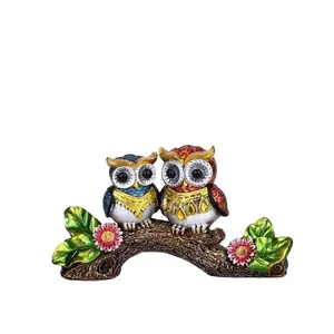 Cross border New Product Creativity Stupid and Cute Owl Home Resin Crafts Wine Cabinet, Living Room, and Rural Decoration