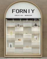 Écran décoratif pliable Spazepaper en carton, support d'affichage haut (H210cm), cloison de fond pour la décoration de la maison et des magasins de détail