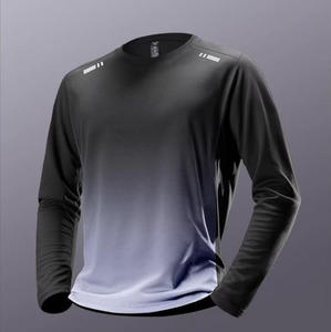T-<span class=keywords><strong>shirt</strong></span> de sport pour garçon, manches longues en mesh, séchage rapide, pour course à pied, badminton, entraînement en plein air, football - Product Image 4
